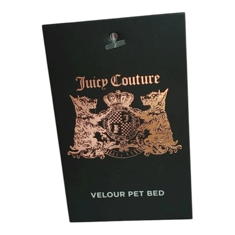 JUICY COUTURE PINK BLING VELOUR DOG/ CAT PET BED CUDDLER